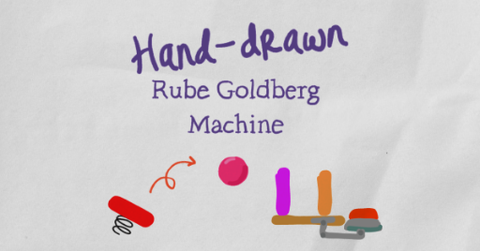 Handdrawn Rube Goldberg Machine