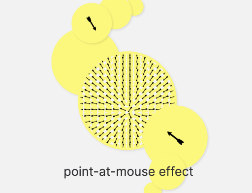 point-at-mouse effect