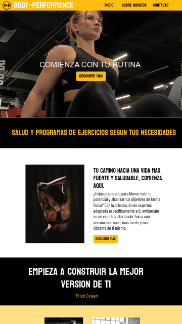 Personal Trainer Page